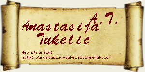 Anastasija Tukelić vizit kartica